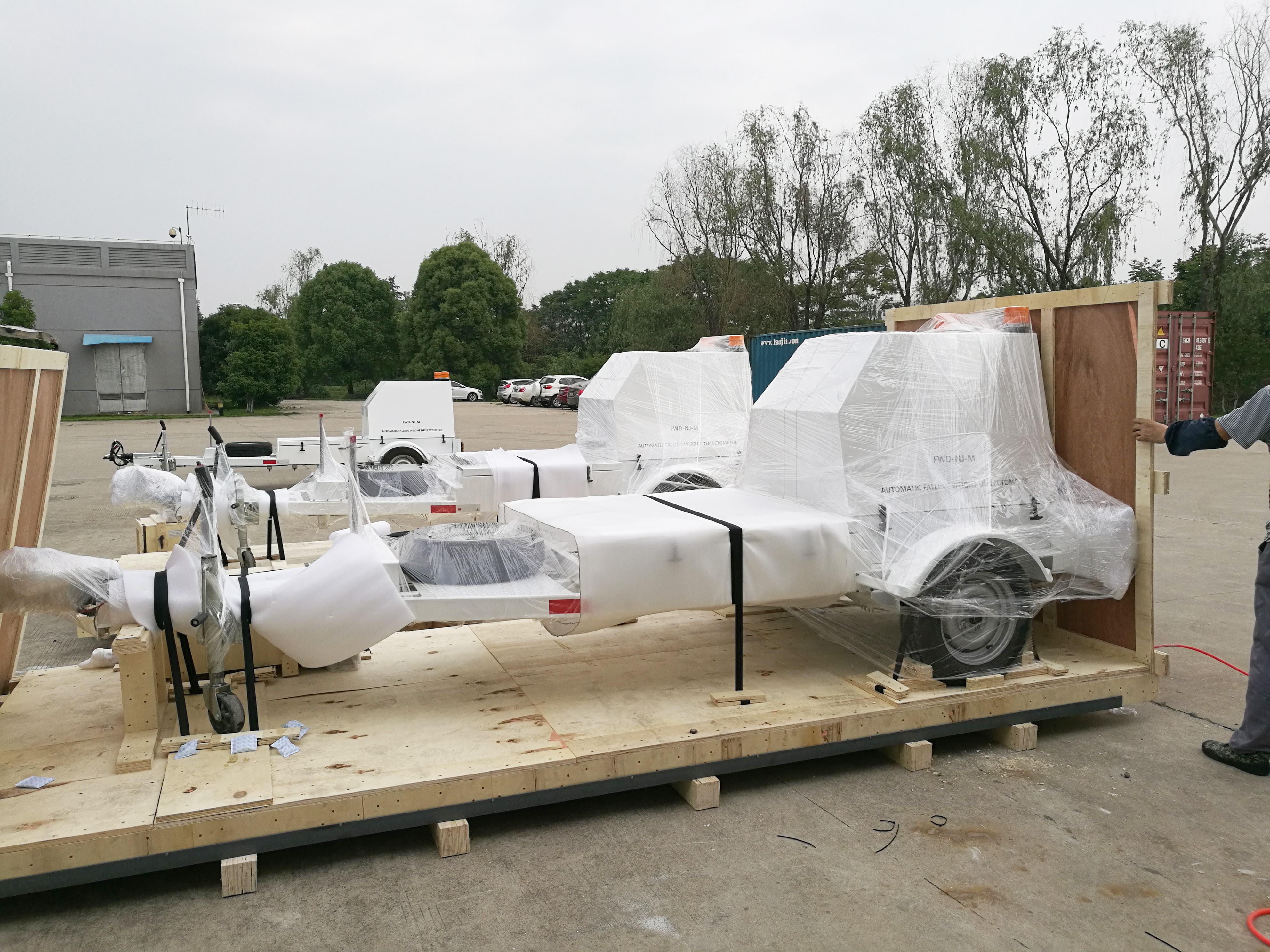 FWD BAVEMENT FAULL WEY Weight Deflectometer สำหรับการวัด