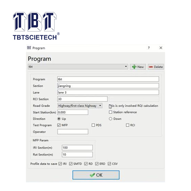 Profiler พื้นผิวถนน (RSP) 