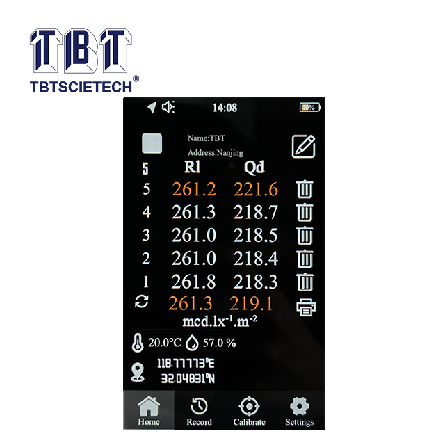 retreoreflectometer สำหรับเครื่องหมายถนน